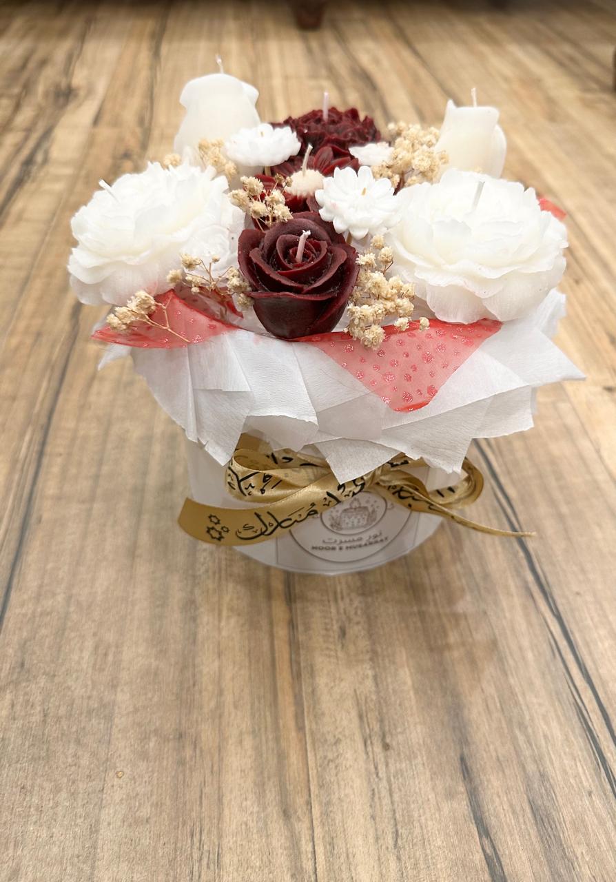 WhatsApp Image 2026-03-12 at 2.03.19 AM The Signature Floral Candle Bouquet - Image 1