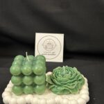 The Serene Sage Candle Duo & Stone Tray