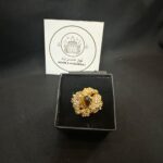 The Amber Radiance Filigree Ring